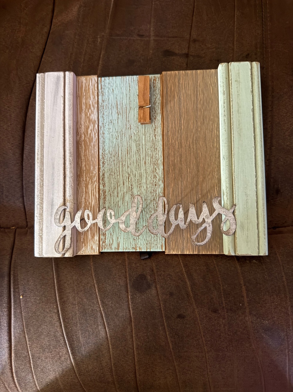 Good Days Rustic Wood Wall Sign - Pastel Multi-Color